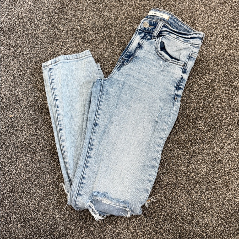 Classic Light Blue Straight Leg Jeans
